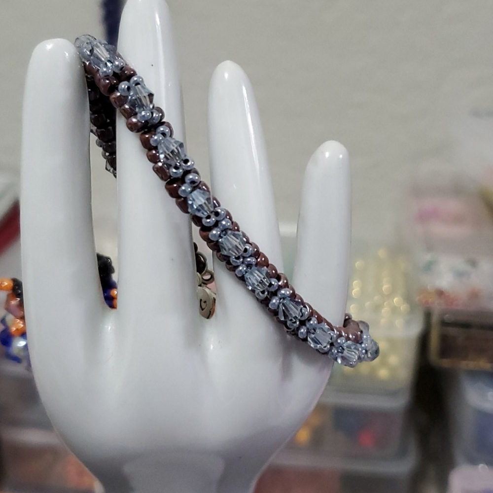 Beaded Tennis Bracelet-Handmade